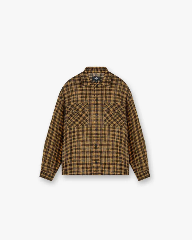Check Flannel Shirt - Yellow Check sold by Represent