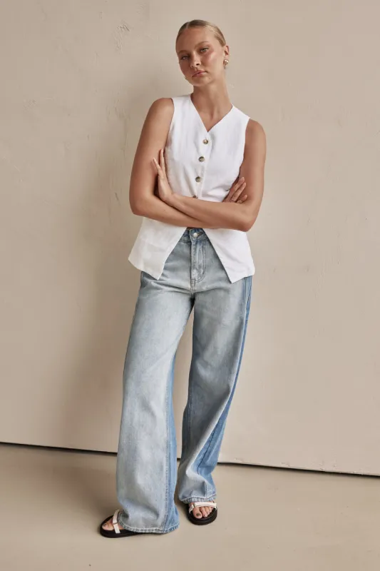 Selene Jean (Blue) sold by Runway Scout