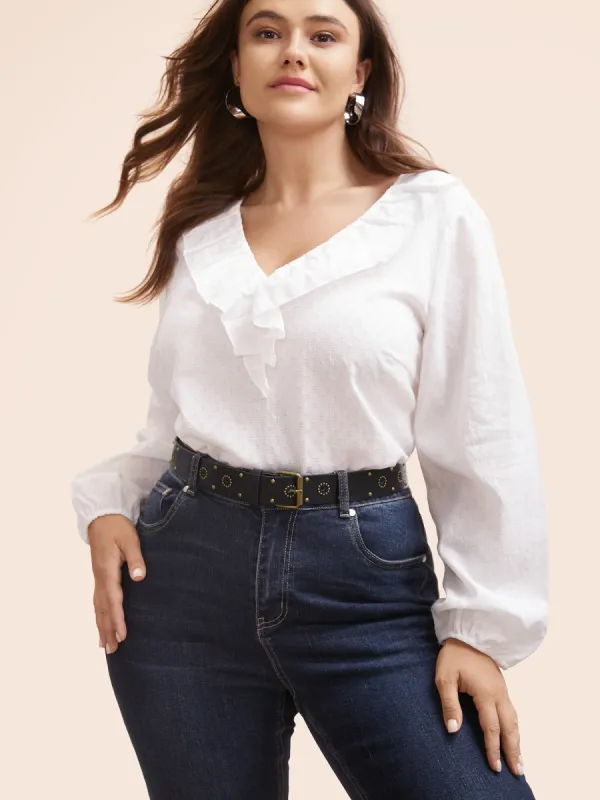 Rodeo Studs Wide Leather Belt sold by Bloomchic