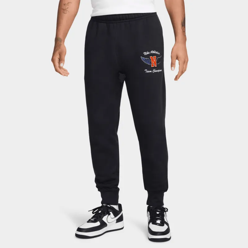 Nike Sportswear Club Fleece 'Swoosh High' Joggers Black / White sold by JD Sports