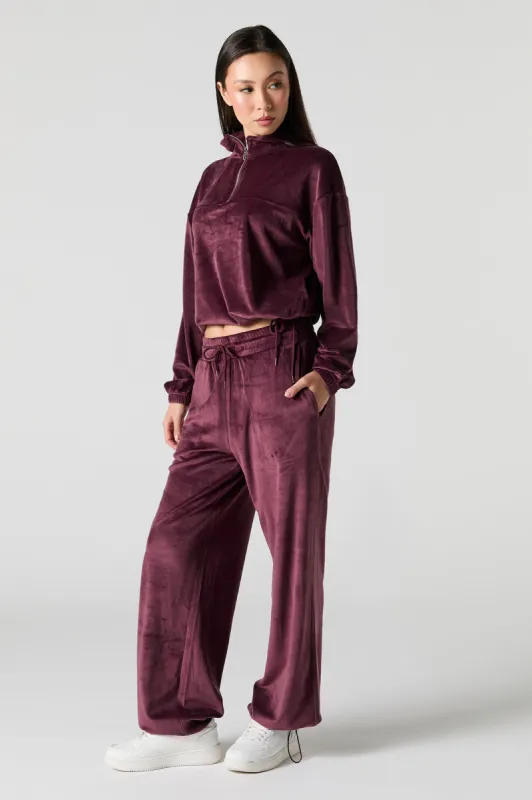 Velour Toggle Hem Sweatpant sold by Urban Planet