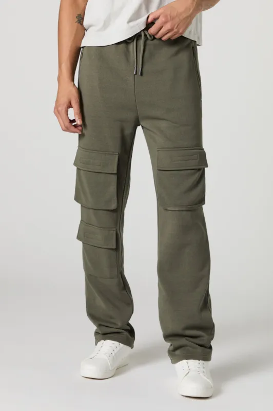 Fleece Multi Pocket Cargo Sweatpant sold by Urban Planet