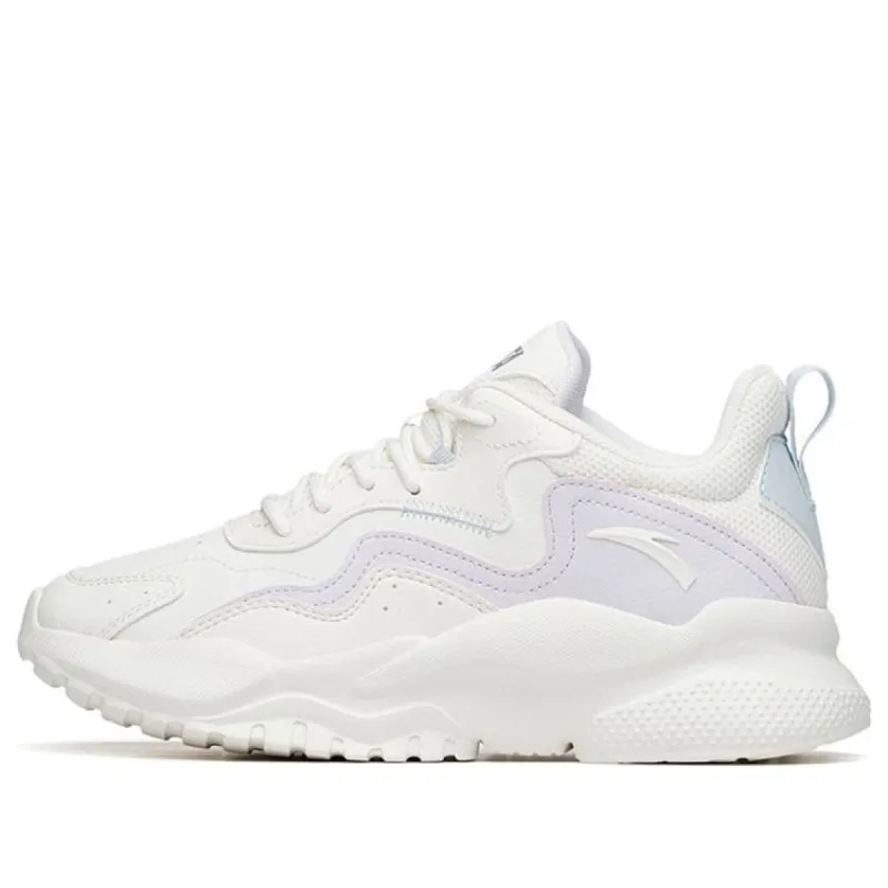 (WMNS) ANTA Life Collection Leather 'White Lilac Blue' 122218860-5 sold by KicksCrew