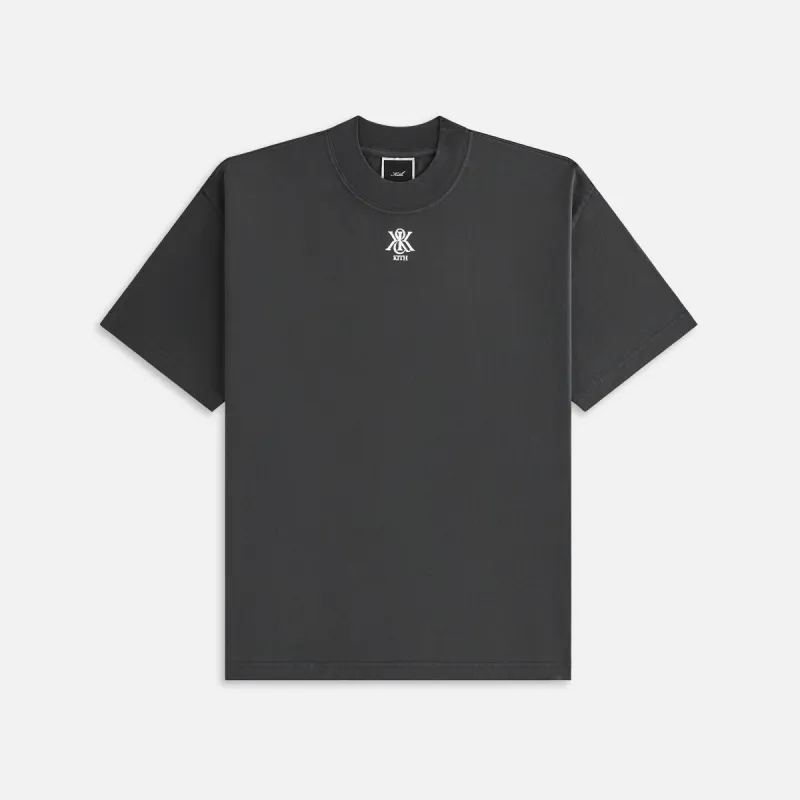 Kith Women Mock Neck Crest Vintage Tee - Black sold by Kith