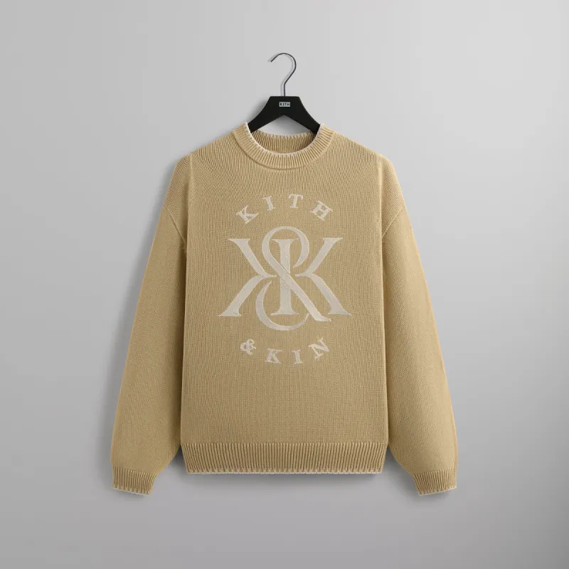 Kith Crest Stitched Lewis Sweater セーター M Kith Crest Stitched Lewis Sweater - Eternal | Parallel