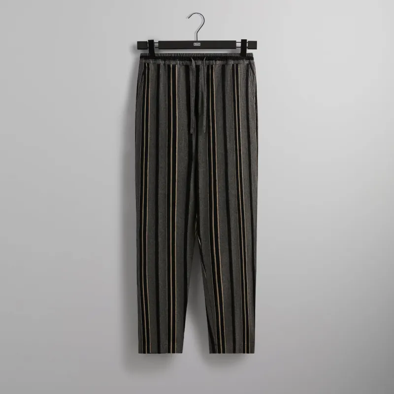 Kith Striped Flannel Barrow Pant - Black sold by Kith