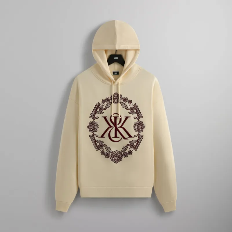 Kith Floral Lace Nelson Hoodie - Sandrift sold by Kith