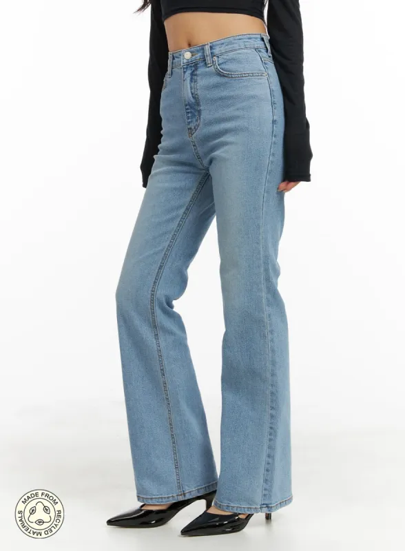 Recycled Slim Bootcut Jeans CM420 sold by Lewkin
