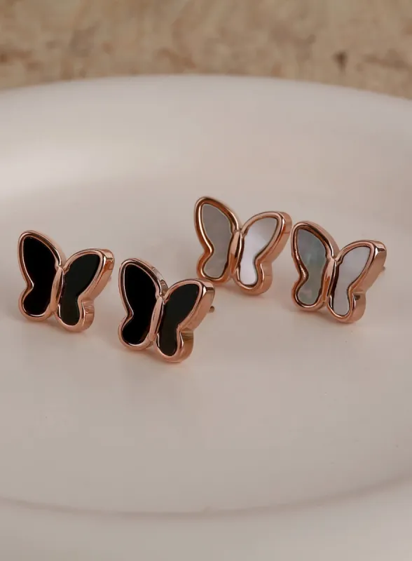 Shell Butterfly Earrings IL404 sold by Lewkin