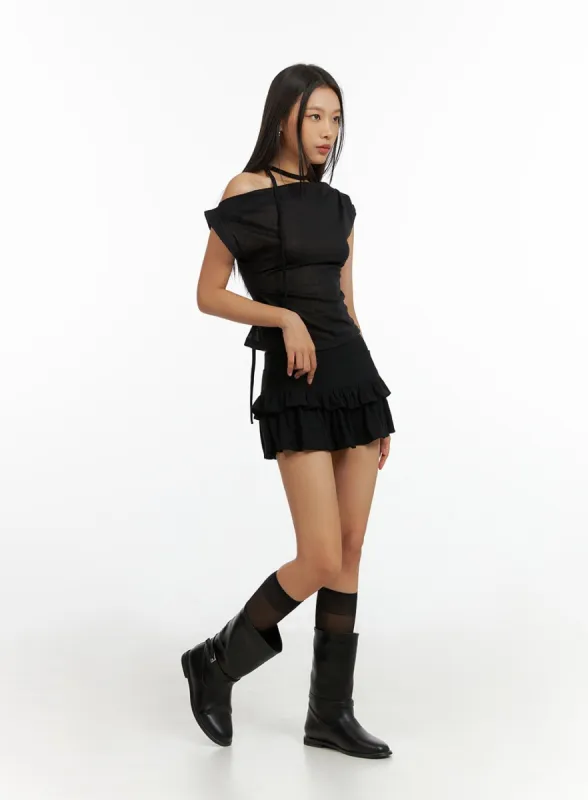 Buckle Faux Leather Boots IL409 sold by Lewkin