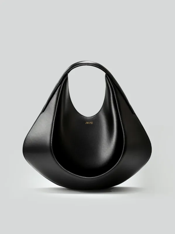 Sophia Rounded Tote Bag - Black sold by JW PEI