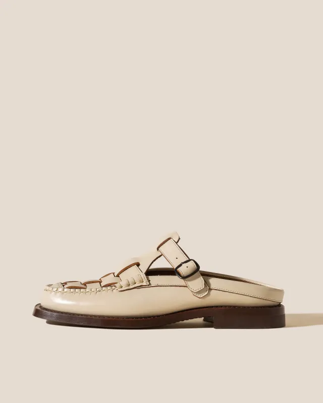 BONELL - Woven T-bar Mule Loafer sold by Hereu Studio