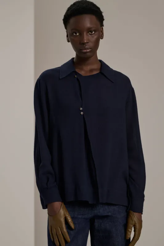CHEMISE CAMELIA  NAVY sold by soeur