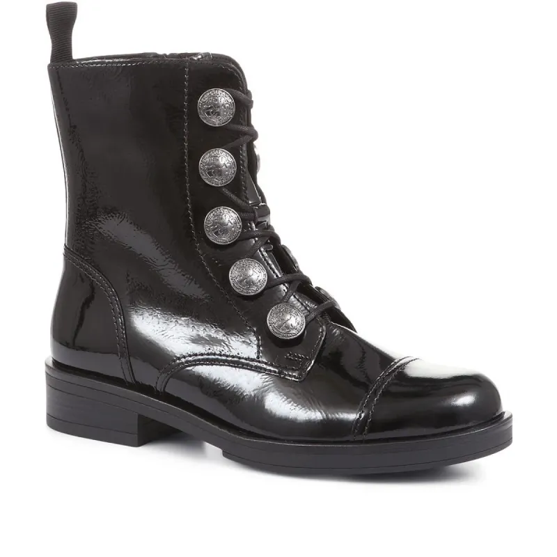 Lady Leather Biker Boots - GAB30567 / 316 645 sold by Jones Bootmaker