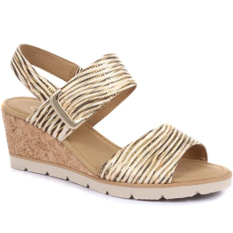 Porter Leather Wedge Sandals - GAB31515 / 317 909 sold by Jones Bootmaker