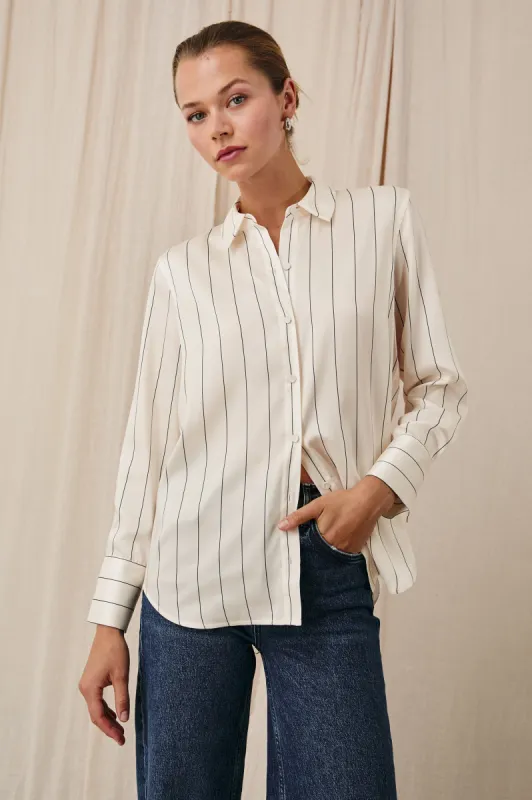 SAIGE SHIRT - BRIXTON STRIPE sold by Rails