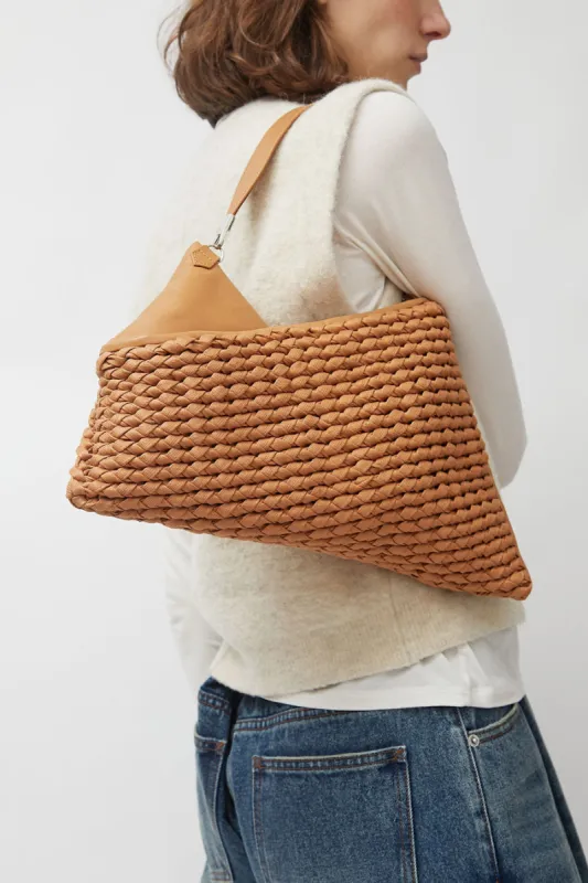 Eva Blut Knit Twisterette Bag in Natural Brown sold by No. 6