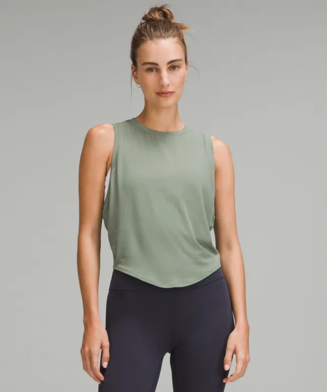 Soft-Knit Crewneck Cropped Tank Top sold by Lululemon