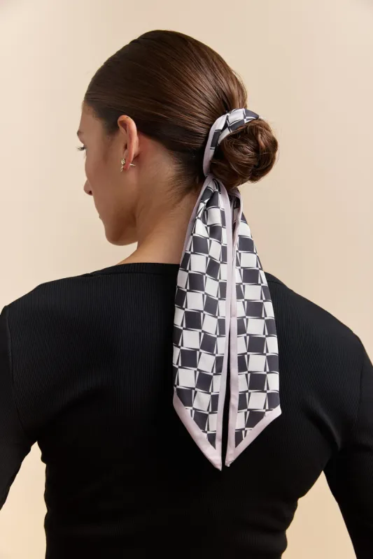 Geometric-print scarf sold by Tristan Style