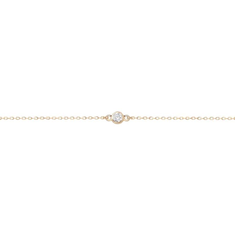 Medium Diamond Bezel Bracelet sold by Aurate
