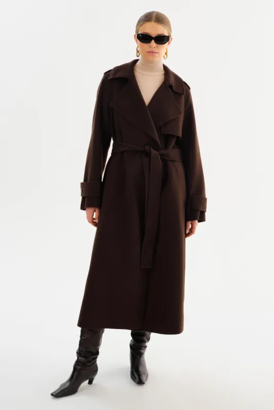 MARGARET | Wool Trench Coat sold by La Marque