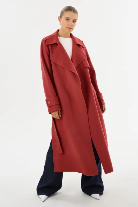 MARGARET | Wool Trench Coat sold by La Marque