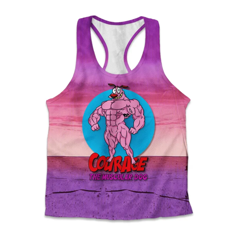 Printed Jersey Tank - The Muscular Dog sold by Flex Living