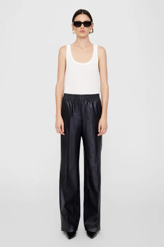Soto Pant - Night Sky Vegan Leather sold by Anine Bing