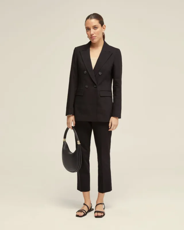Jenna Cotton Blend Double Breasted Blazer sold by Oxford Shop
