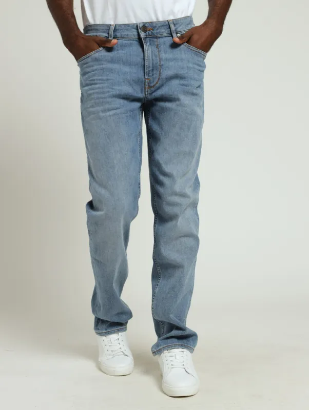 Straight Leg Denim Jean - Light Wash sold by Edgars 