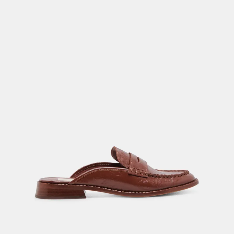 HAVAN LOAFERS BROWN CRINKLE PATENT sold by Dolce Vita