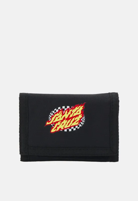 Oval Check Flame Wallet sold by Damaged Society
