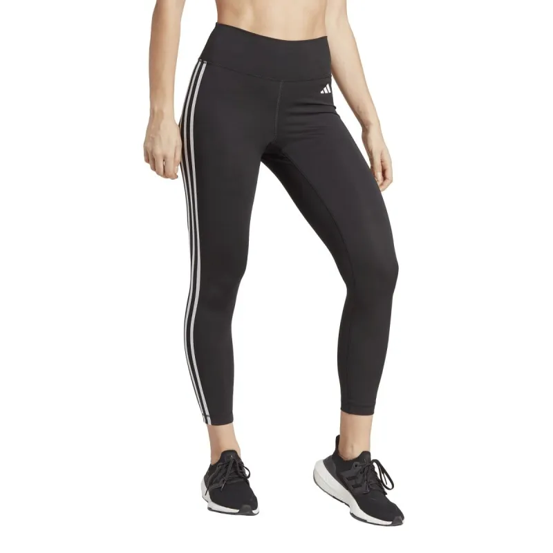 ADIDAS WOMEN'S TRAIN ESSENTIALS 3-STRIPES HIGH-WAISTED 7/8 BLACK TIGHTS sold by INSPORT