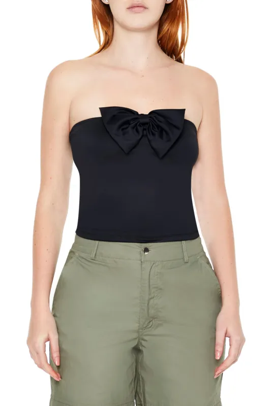 Haut tubulaire en tricot scuba avec boucle sold by Urban Planet