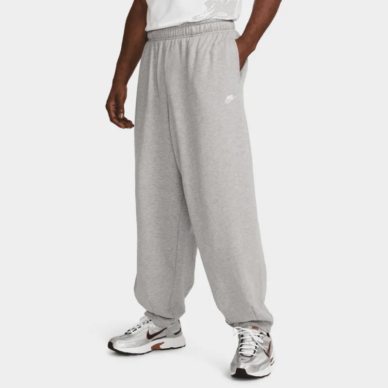 Nike Club Fleece French Terry Oversized Pants Dark Grey Heather / Light Smoke Grey - White sold by JD Sports
