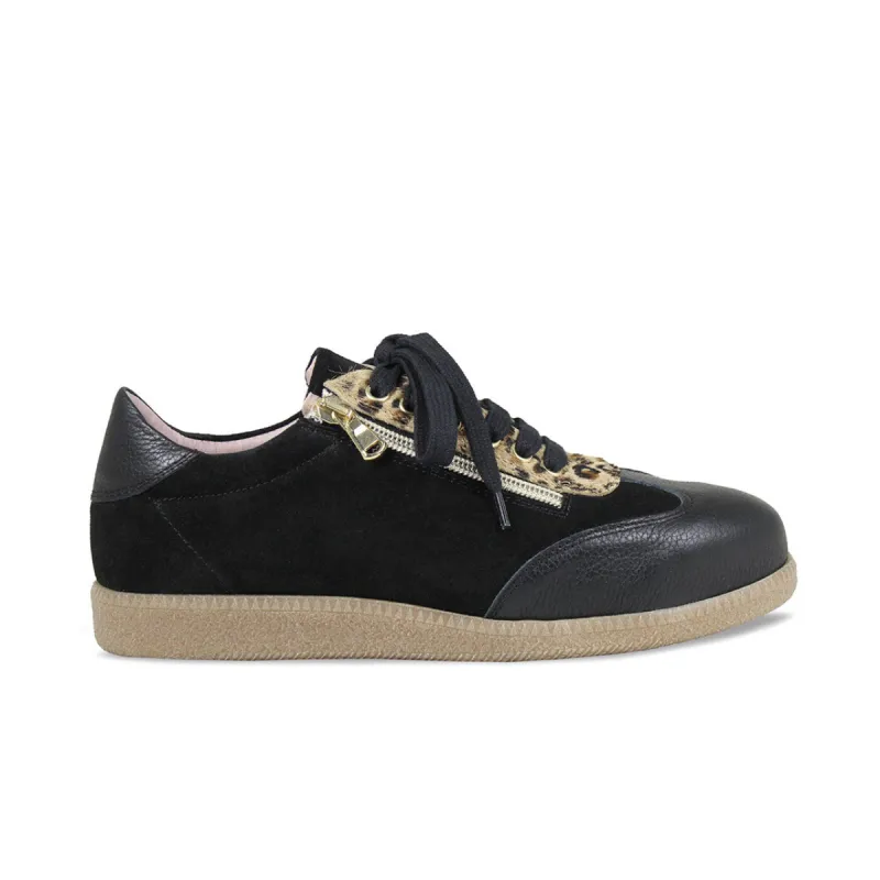 Pixie: Black Leather, Suede & Luxe Leopard sold by Sole Bliss