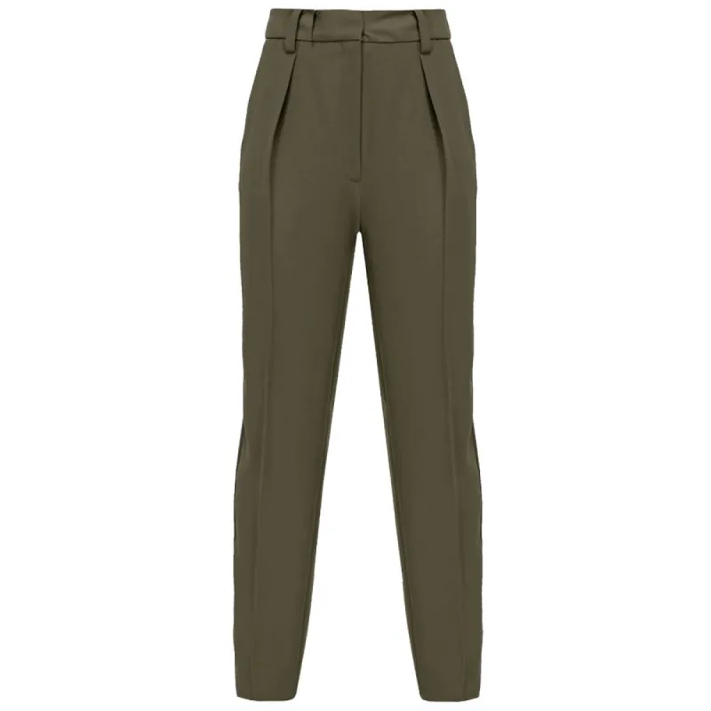 Green Polyester Jeans & Pant sold by Louxly