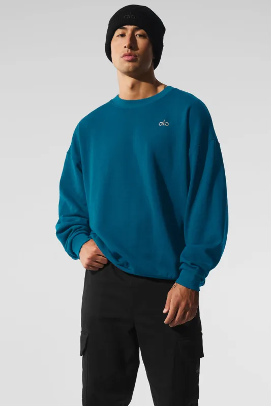 Accolade Crew Neck Pullover - Eclipse Blue sold by Alo Yoga