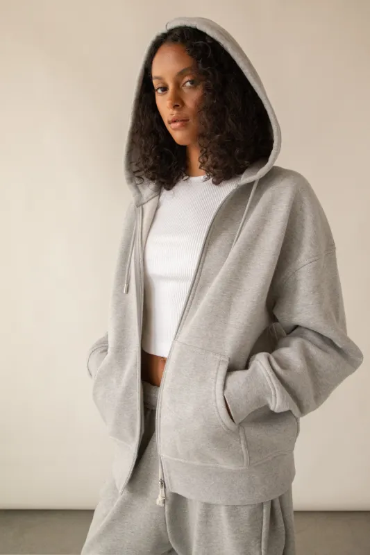OVERSIZED ZIP-UP HOODIE sold by OAK AND FORT