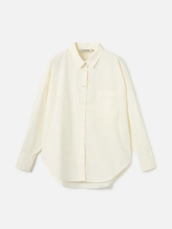 Solid Sandy Oversized Button Shirt sold by Plenty