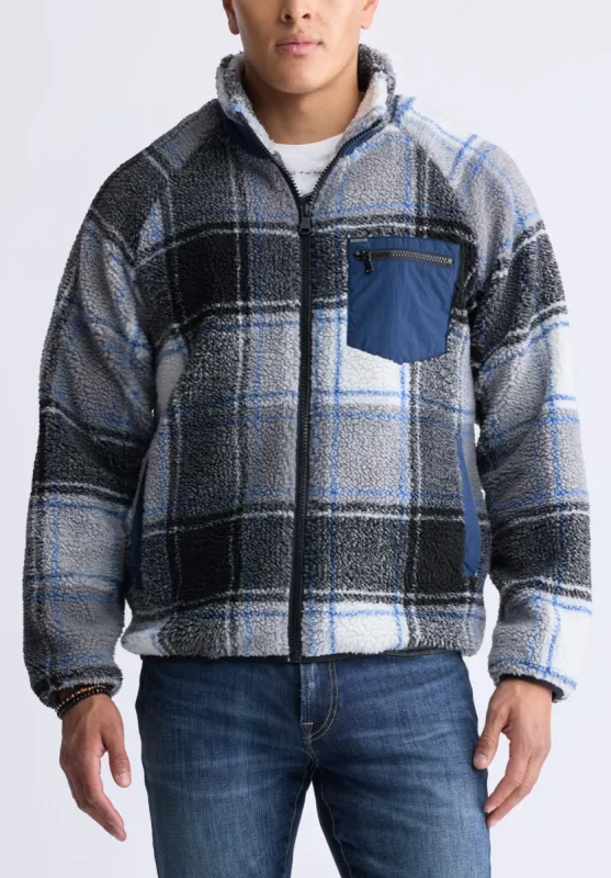 Jaik Men's Sherpa Bomber Jacket, Midnight Blue - BM24490 sold by Buffalo David Bitton