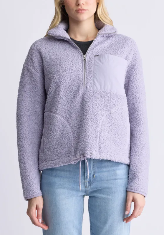Sena Women's Sherpa Jacket with Chest Pocket, Thistle Purple - JK0036F sold by Buffalo David Bitton