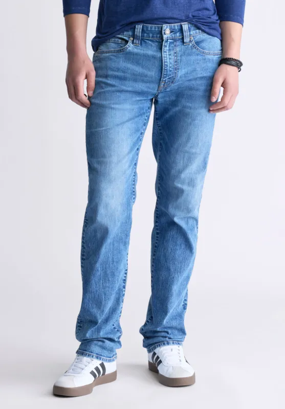 Straight Six Men's Jeans, Contrasted Indigo - BM26028 sold by Buffalo David Bitton