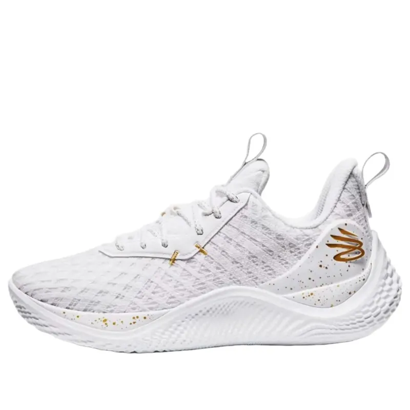 Under Armour Curry Flow 10 Team 'White Metallic Gold' 3026624-102 sold by KicksCrew
