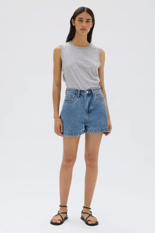 Boxy Denim Short sold by Assembly Label