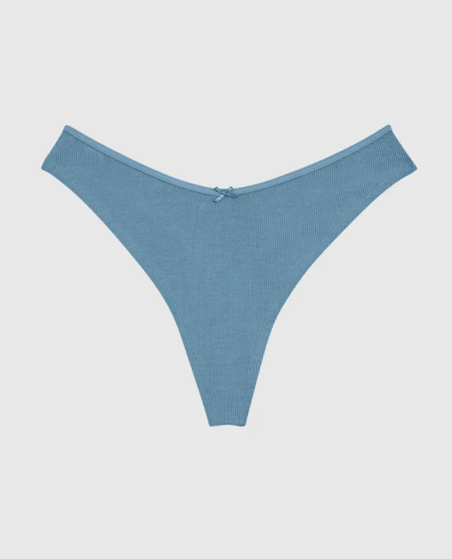 Ultrasoft Modal High Leg Thong Panty sold by La SENZA