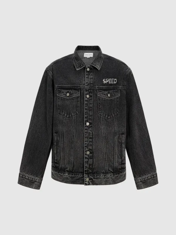 Button Up Loose Denim Jacket sold by Urban Revivo