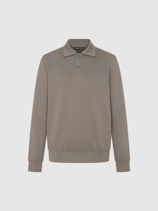 Button Half Placket Straight Polo Shirt sold by Urban Revivo
