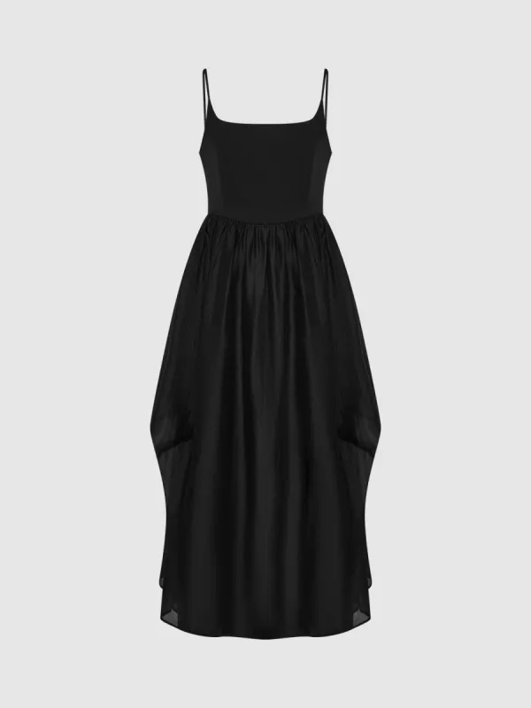 Square-cut Collar A-Line Cami Dress sold by Urban Revivo