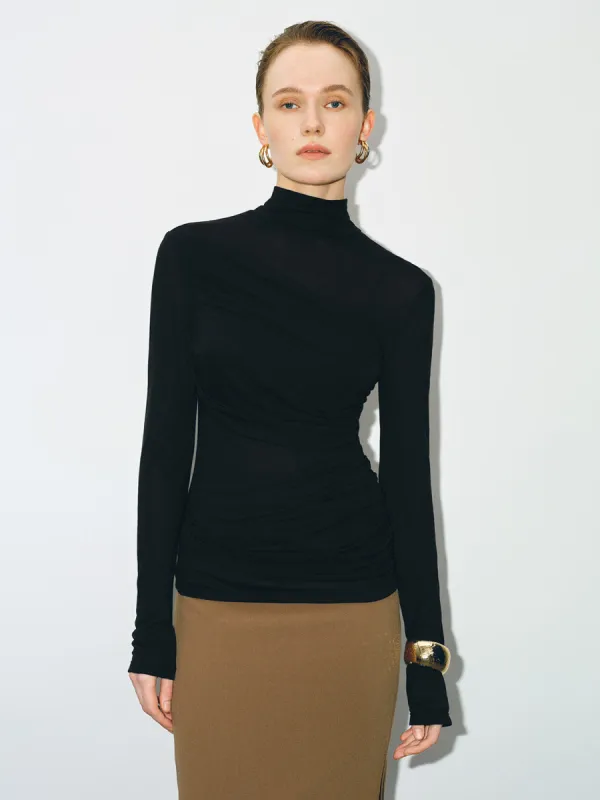 Turtle Neck Skinny T-Shirt sold by Urban Revivo